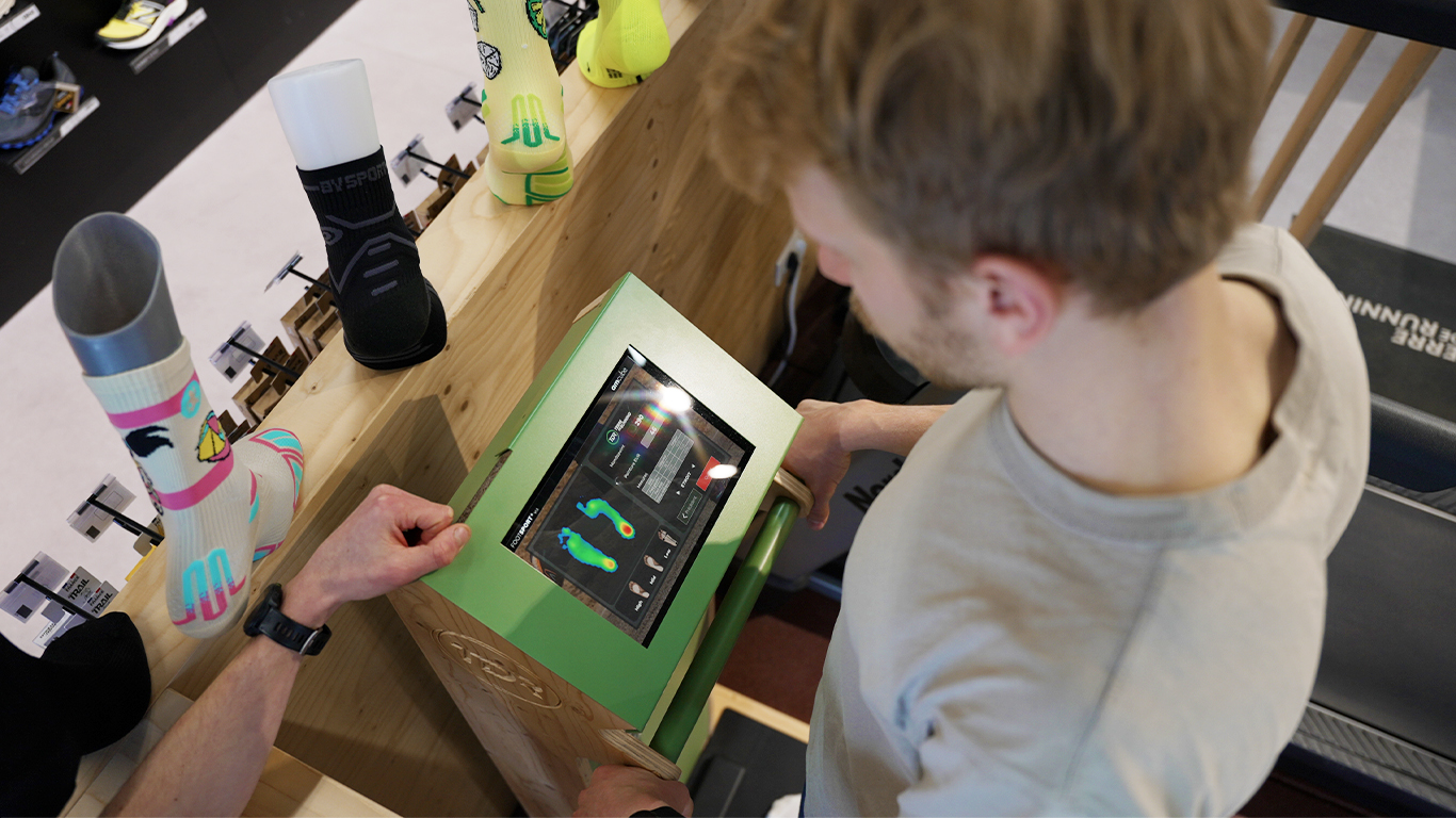 Analyse de la foulée en magasin Terre de Running